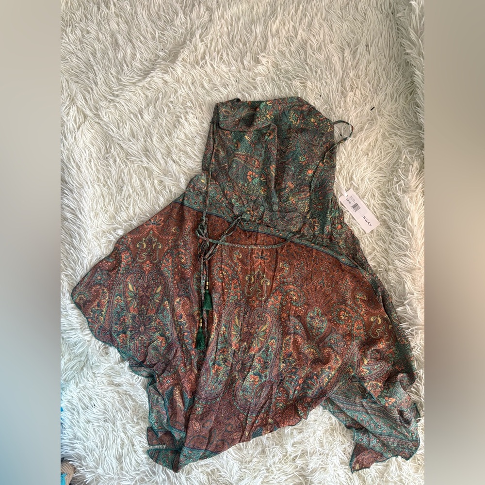 Highway Open Back Paisley Dress